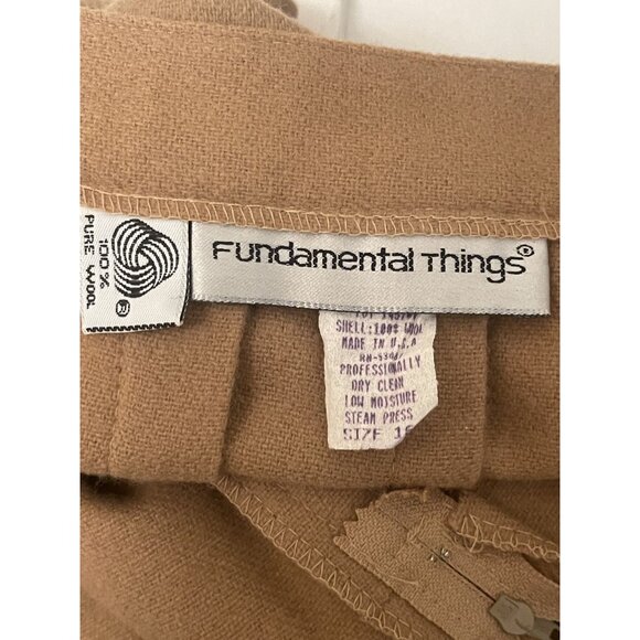 Vintage 100% Pure Wool Made n USA Pleated A-Line Skirt Womens Size 16 - Picture 6 of 10